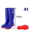 BOTAS PARA LA LLUVIA PVC Y NITRILO TALLA 41 ALTURA 37 CENTIMETROS COLOR AZUL. MARCA EMTOP