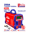 SOLDADORA INVERTER MMA/TIG LIFT, 250 AMPERIOS, 110 Y 220 VOLTIOS, PANTALLA LCD, TEGNOLOGIA INVERTER IGBT. MARCA EMTOP