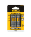 SET 5 PUNTAS PHILLIPS MAXFIT ULTRA No. 2 X 2 PULGADAS DE LARGO, DISEÑO ANTI-SNAP QUE REDUCE LA ROTURA. DEWALT